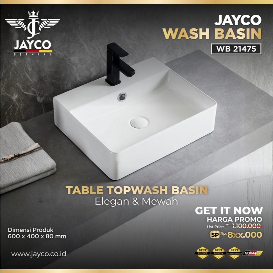 JAYCO WASTAFEL TABLE TOP KOTAK