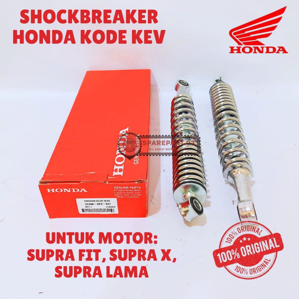 SHOCKBREAKER 1 SET ORIGINAL HONDA KODE KEV, SHOCKBREAKER SUPRA FIT, SHOCKBREAKER SUPRA X, SHOCKBREAK