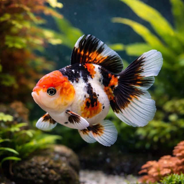 ikan mas koki panda three colors murah