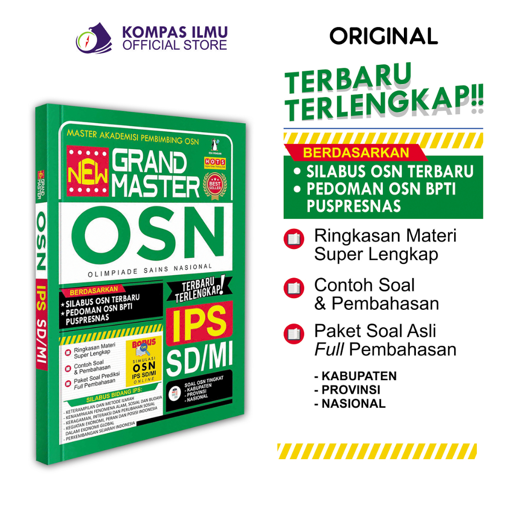 Buku OSN IPS SD - New Grand Master OSN IPS SD/MI Olimpiade Nasional