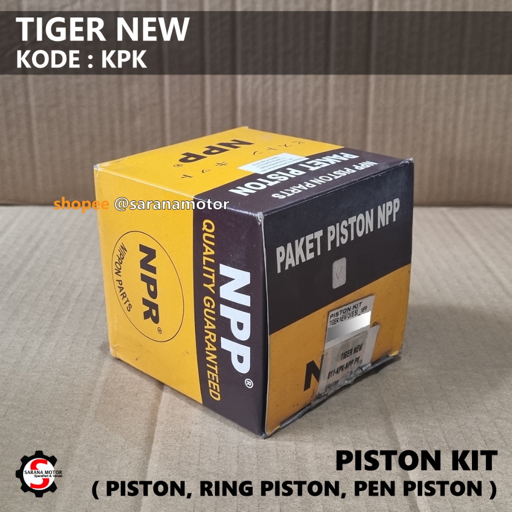Piston Kit HONDA Tiger New / Tiger Revo NPP Piston Lengkap Piston Komplit ( KODE PART KPK )