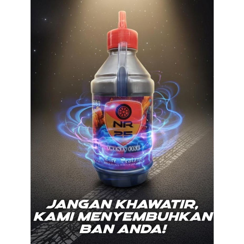 cairan ban tubles NR 25 350ml / cairan ban tubeless NR 25