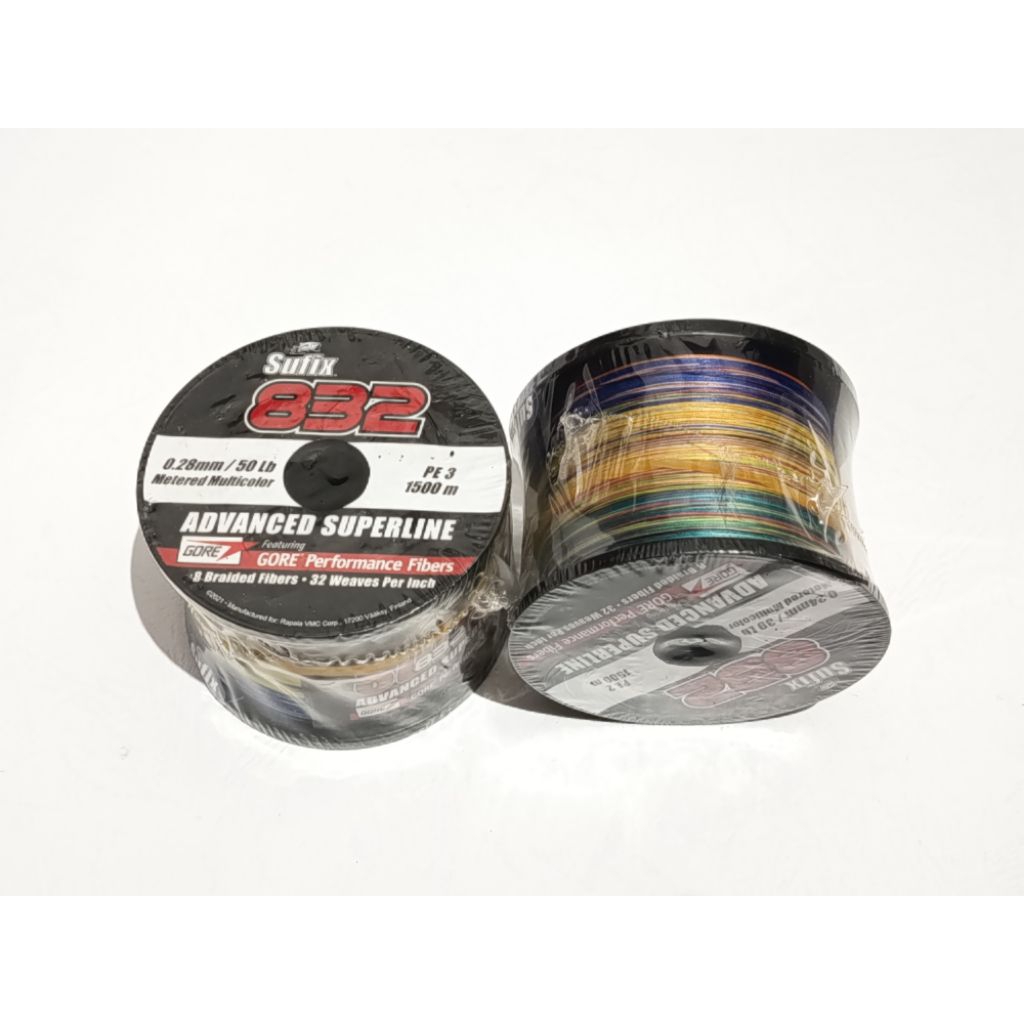 Senar PE sufix x8 832 multicolor 1500M Advanced superline.