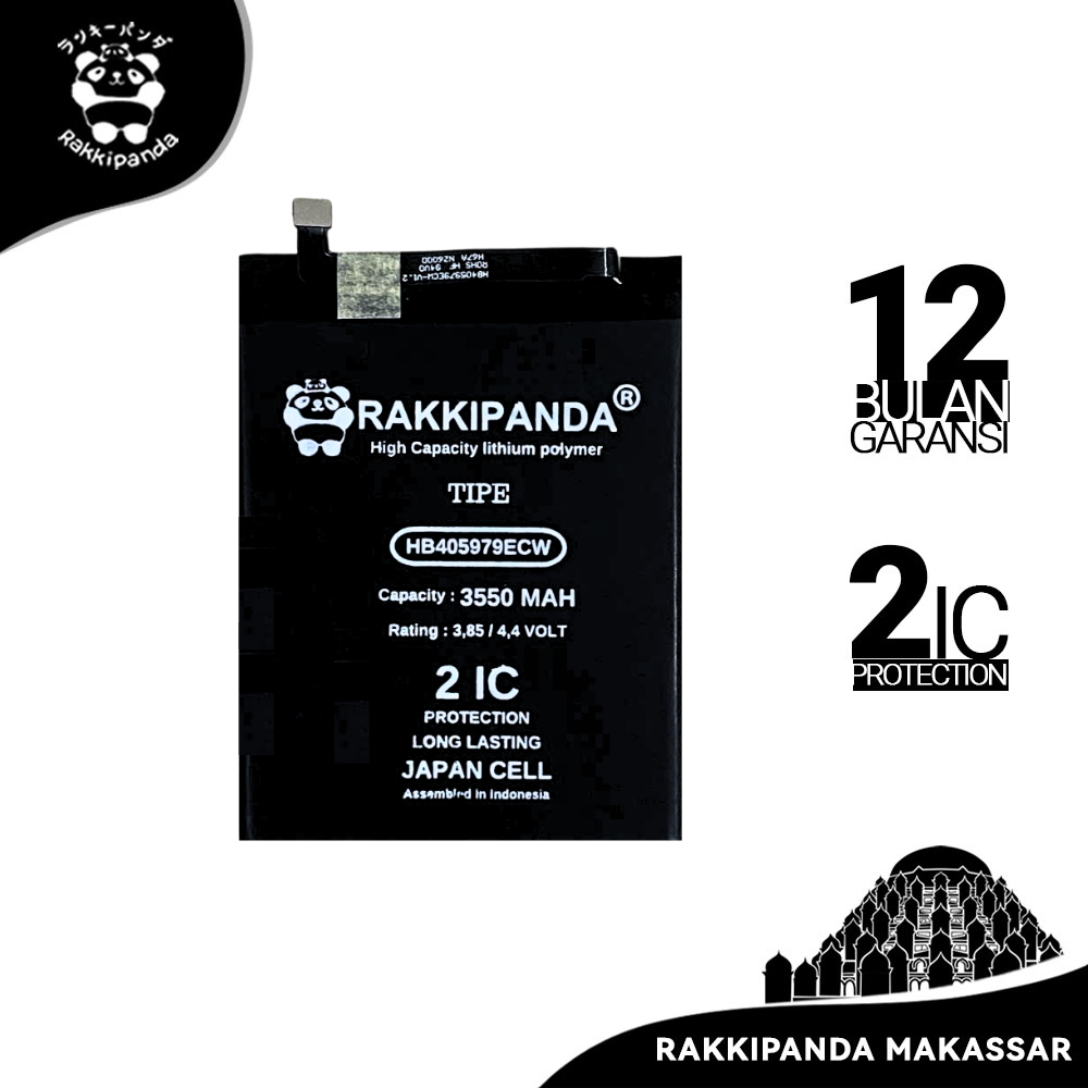 Baterai HP RakkiPanda HB405979ECW Nova/Honor 6C/Honor 7S/Honor 7A/Honor 8A/Y5 2017/Y5 Prime 2018 / H