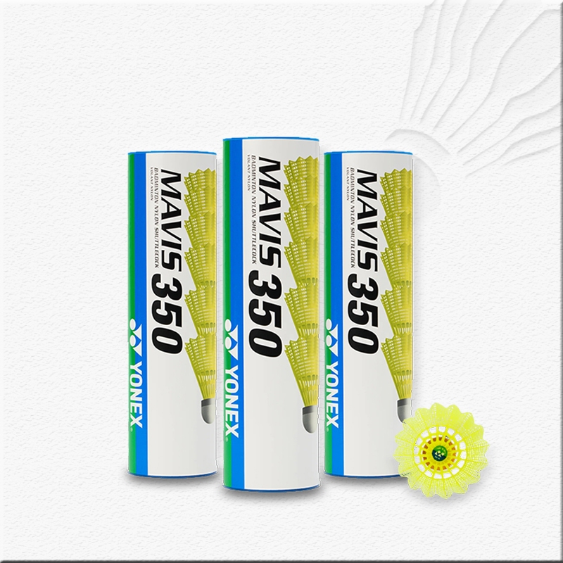 Bulu Tangkis Badminton Nilon-Shuttlecock Mavis 350 (3 tube / 18 pcs) – Hemat Paket untuk Anggota Klu