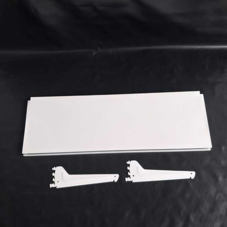 1 Set Shelving + Bracket Tambahan Level Rak Supermerket Gondola, Rak Minimarket, Rak Swalayan