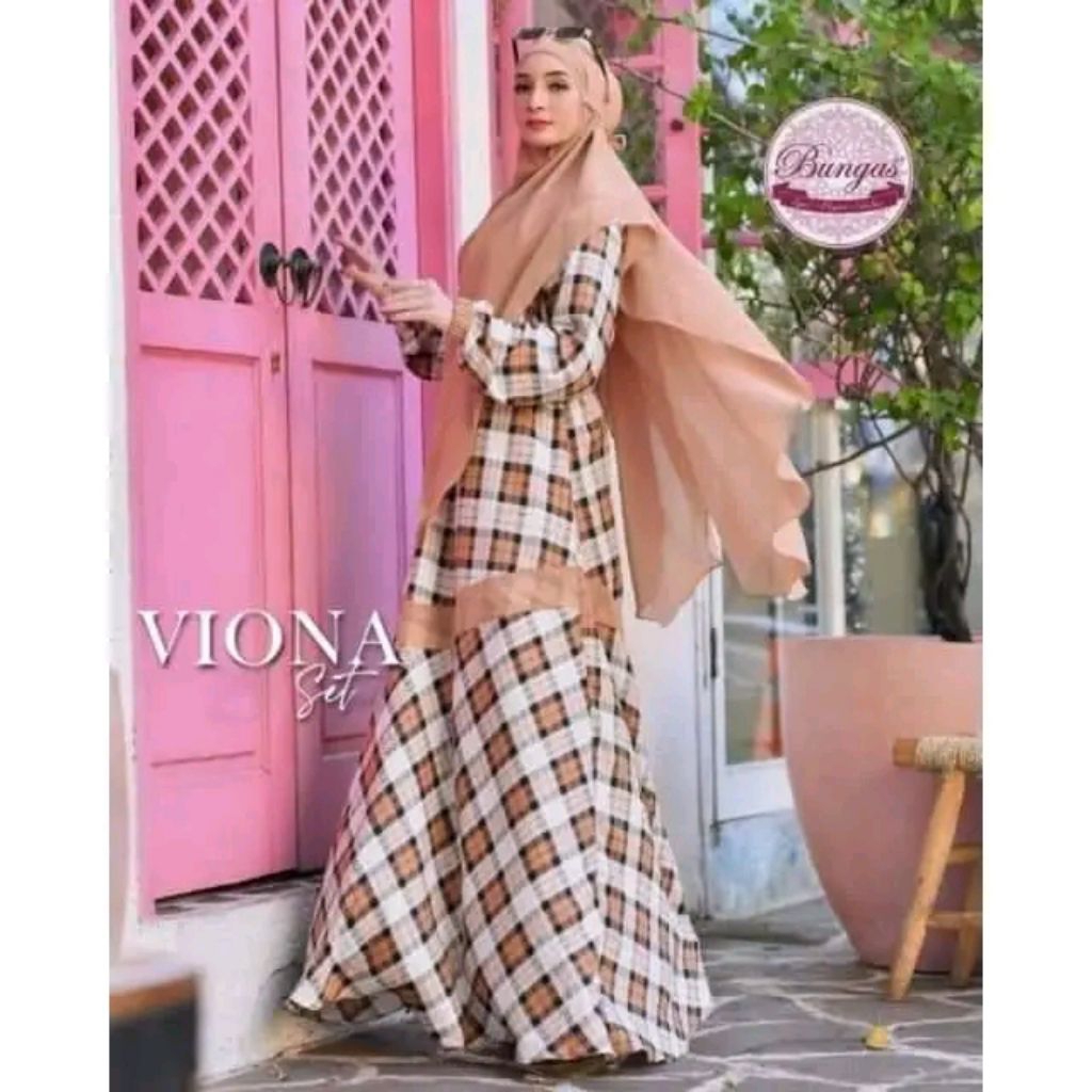 gamis set syari brand Bungas