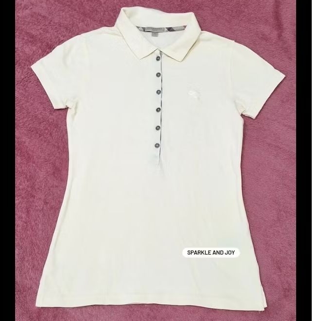 Baju Kaos Kerah Polo Wanita Original Burberry - Sparkle and Joy
