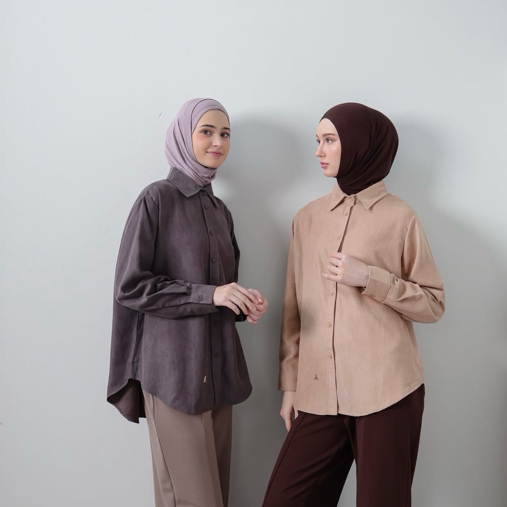 CORDUROY OVERSIZED SHIRT ARASCARF