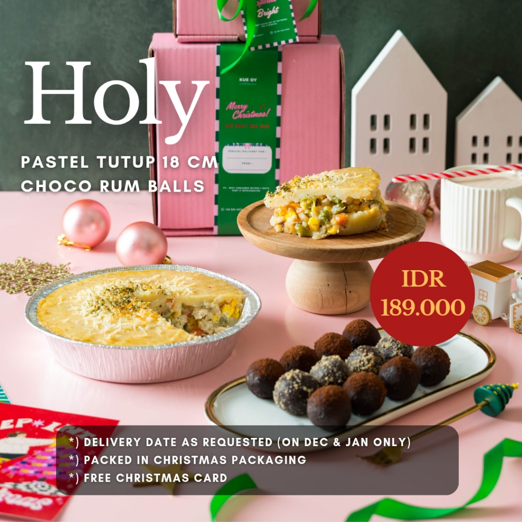 CHRISTMAS HAMPERS NATAL / BINGKISAN / PARCEL - Pastel Tutup & RumBalls