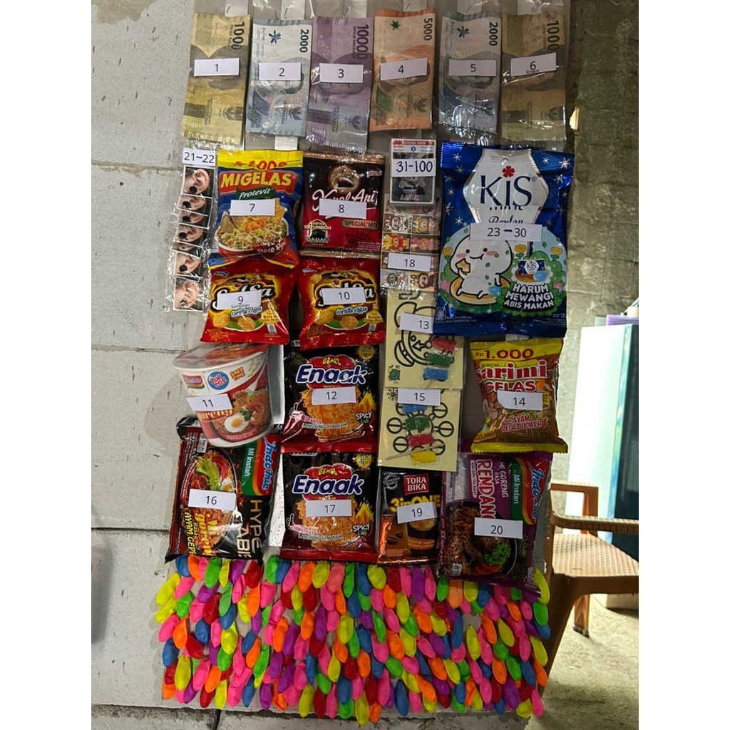 Balon Cabutan Berhadiah