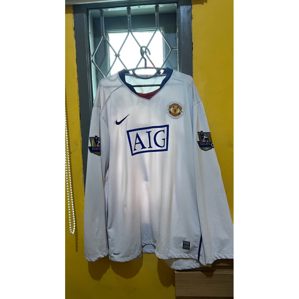 Jersey manchester united away LS 2008/2009 size 3XL