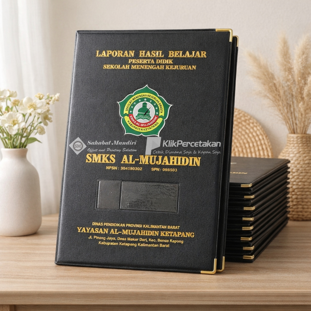 MAP RAPORT MAP IJAZAH K13 HOTPRINT CUSTOM BUSA LOGO FULL COLOR | MAP SERTIFIKAT WISUDA
