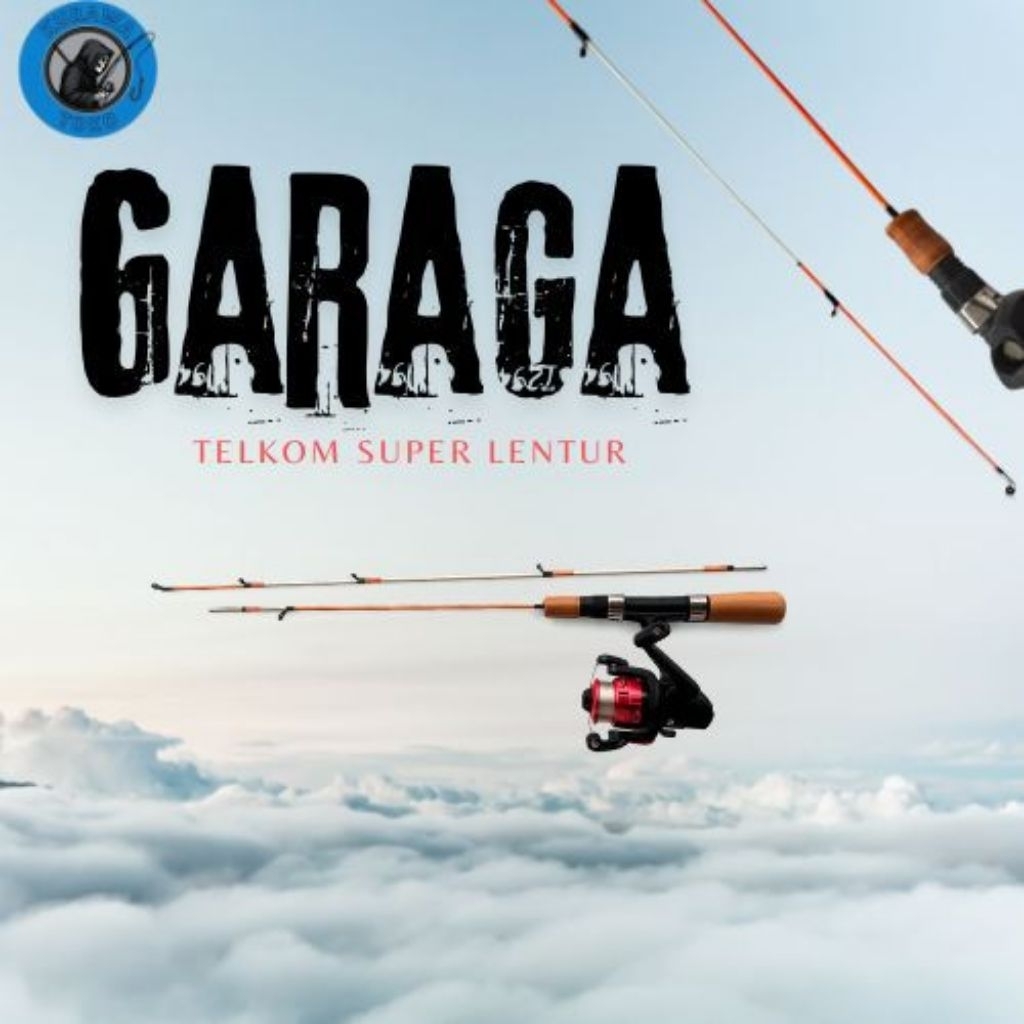 Garaga set joran sambung 2 fiber optik super lentur microfishing/speening/casting