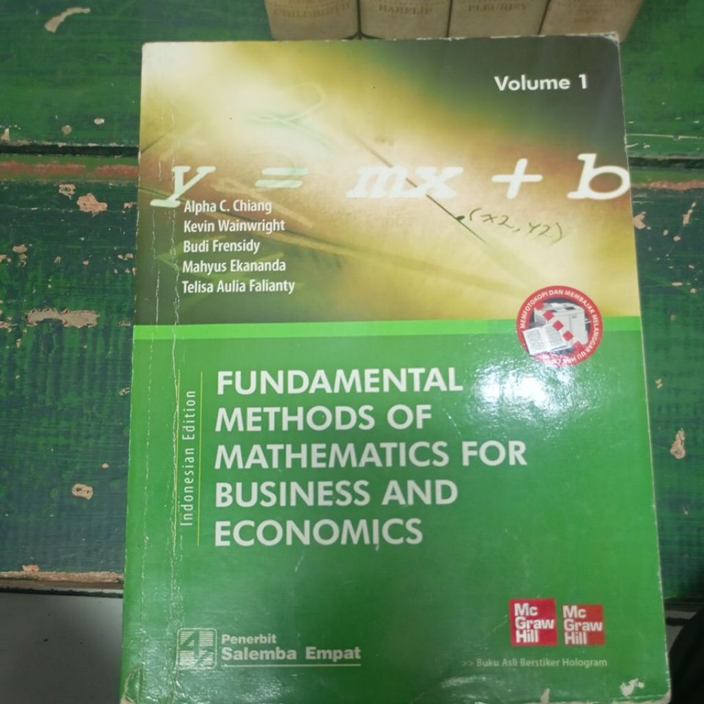 FUNDAMENTAL METHODS OF MATHEMATICS FOR BUSINNES AND ECONOMICS