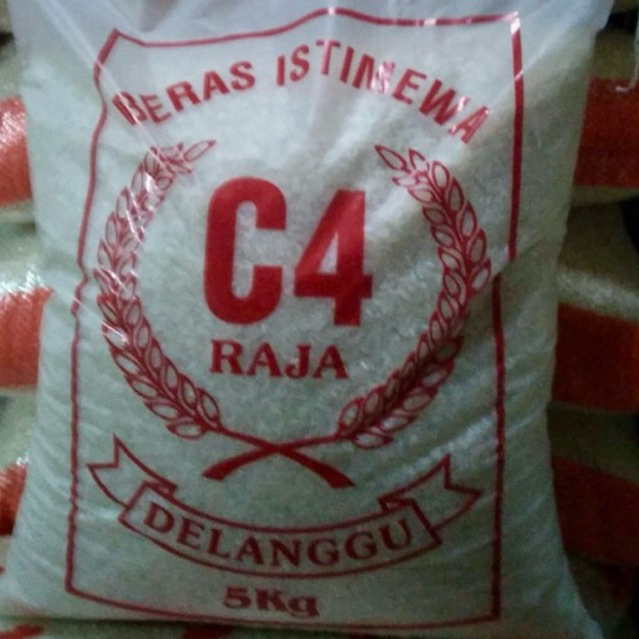 BERAS ISTIMEWAS C4 RAJA 5KG ASLI DELANGGU MURAH PULEN ENAK