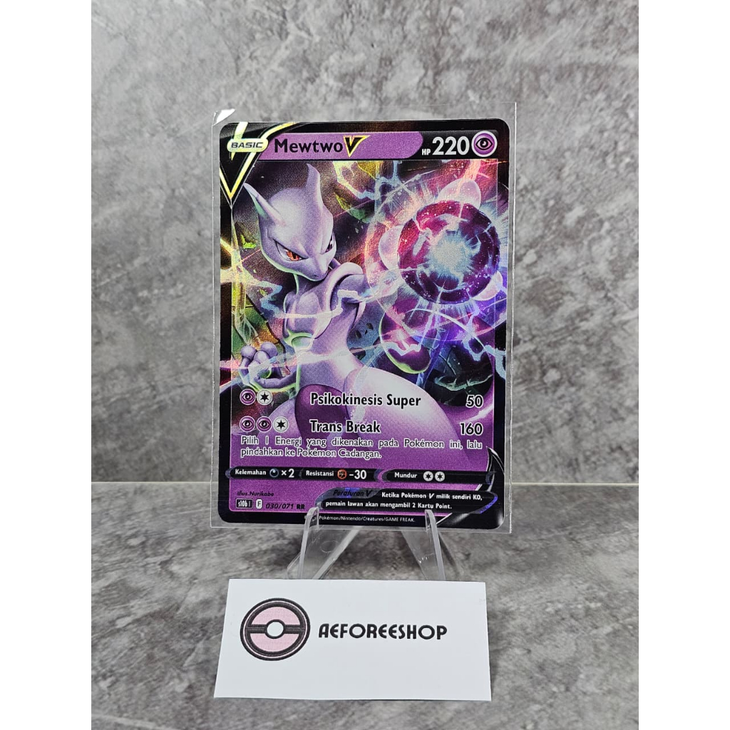 Pokemon TCG Indonesia | Mewtwo V (Pokemon GO) 030/071 RR