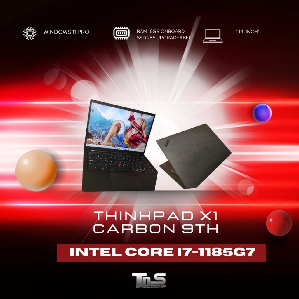 THINKPAD X1 CARBON 9TH GEN I7-1165G7 /16GB RAM /1TB NVME /BACKLITE