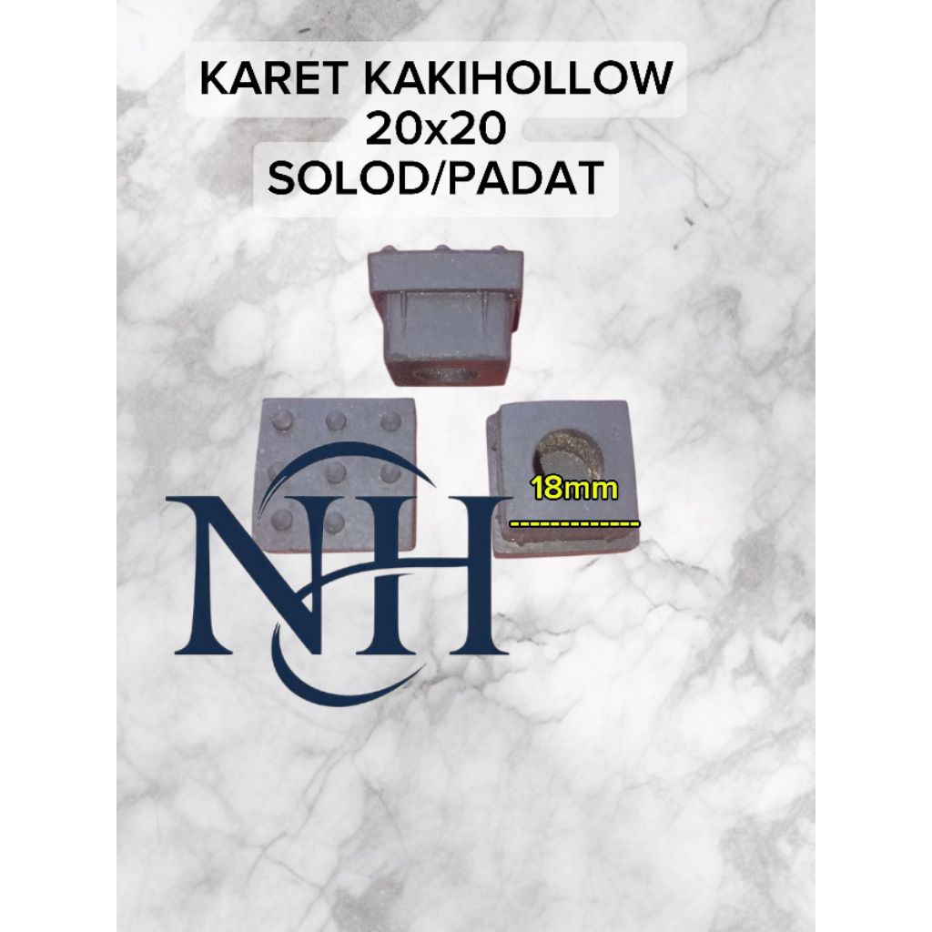 Karet Kaki Hollow 2x2/Karet Tapak Kaki/Karet Alas Kaki Meja/Kursi