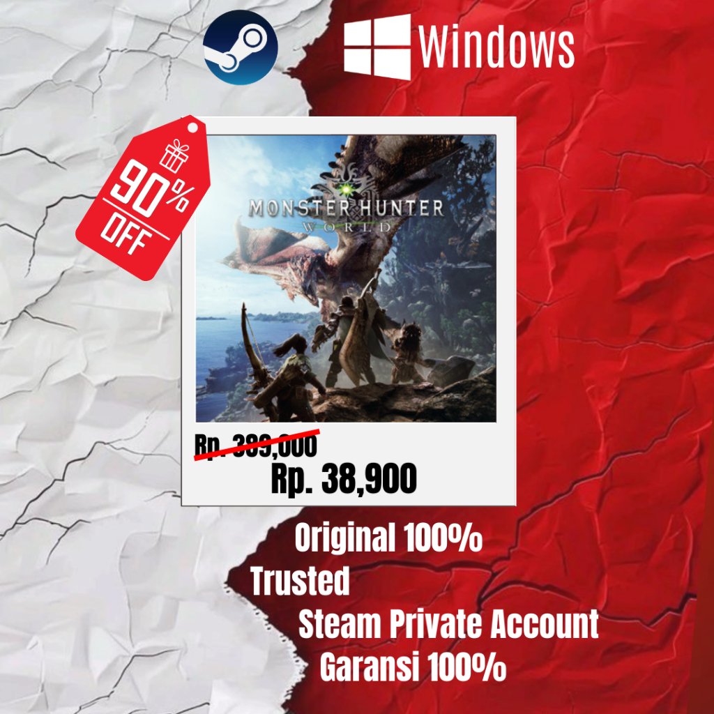 Monster Hunter: World - Game Steam PC ORIGINAL