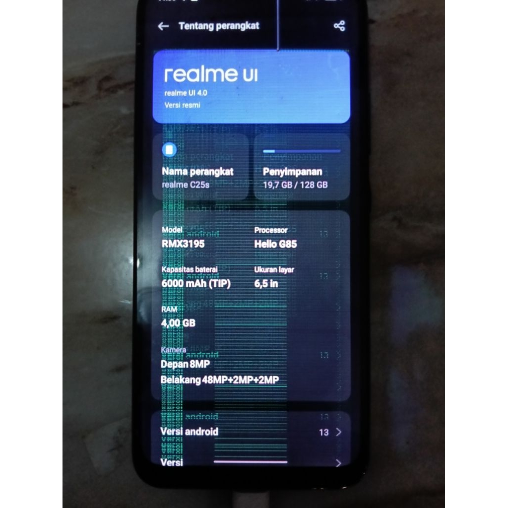REALME C25S SECOND RUSAK