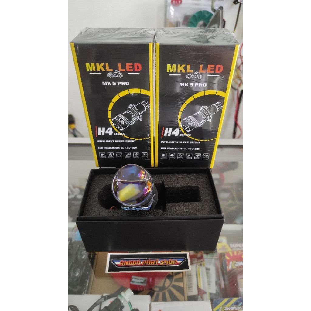 LAMPU H4 MINIBILED PUTIH-PUTIH , PUTIH-KUNING