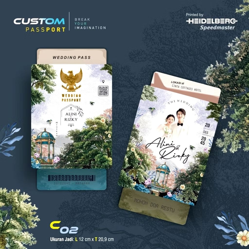 Cetak Undangan Blanko Custom 02 | Cetak Undangan Blanko Murah | Cetak Undangan Elegan | Cetak Undang