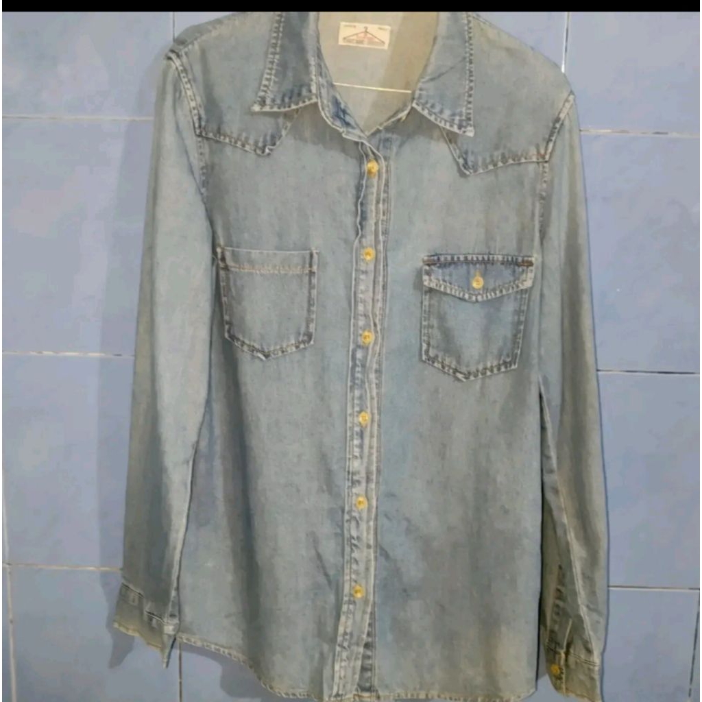 selvage kemeja jeans