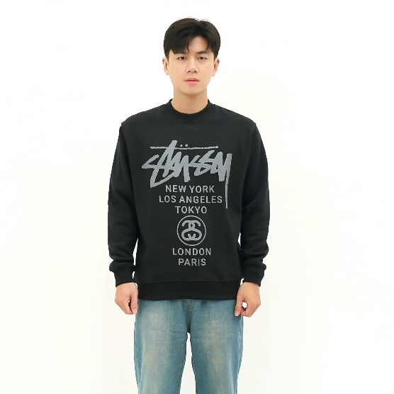Jaket Sweatshirt Pria Sussy City Hitam