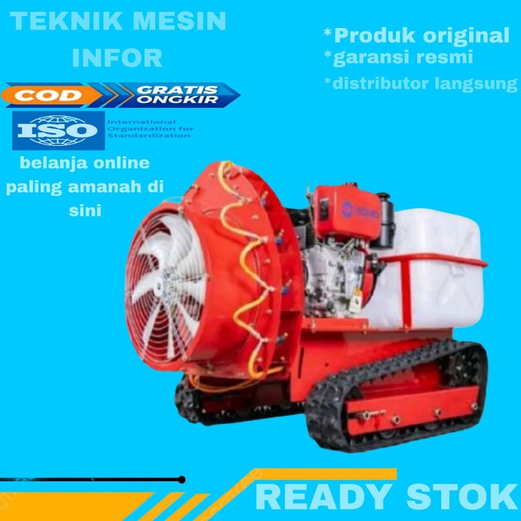 mesin semprot pertanian farmland Orchard remot control gasoline sprayer agriculture fogging crawler 