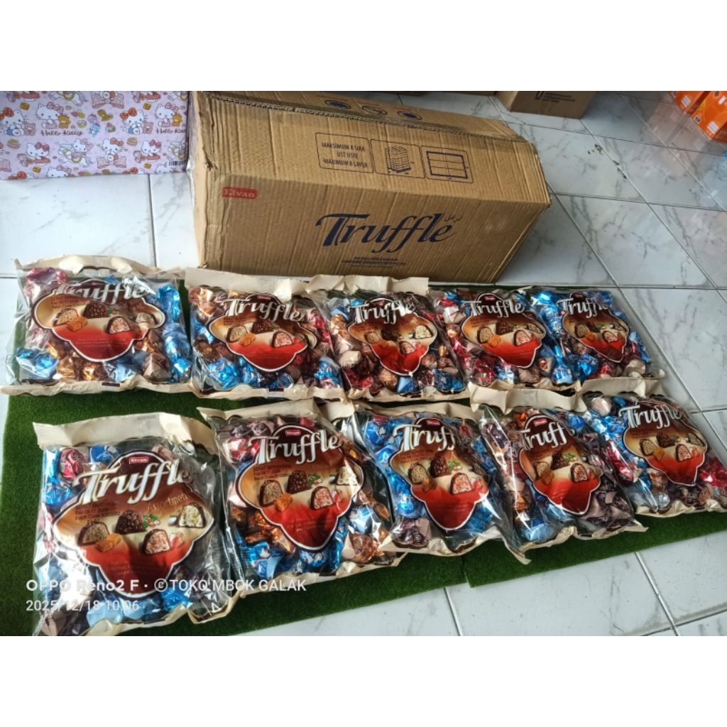 Coklat Truffle Elvan - Rasa Premium, Halal, Kemasan Assortment