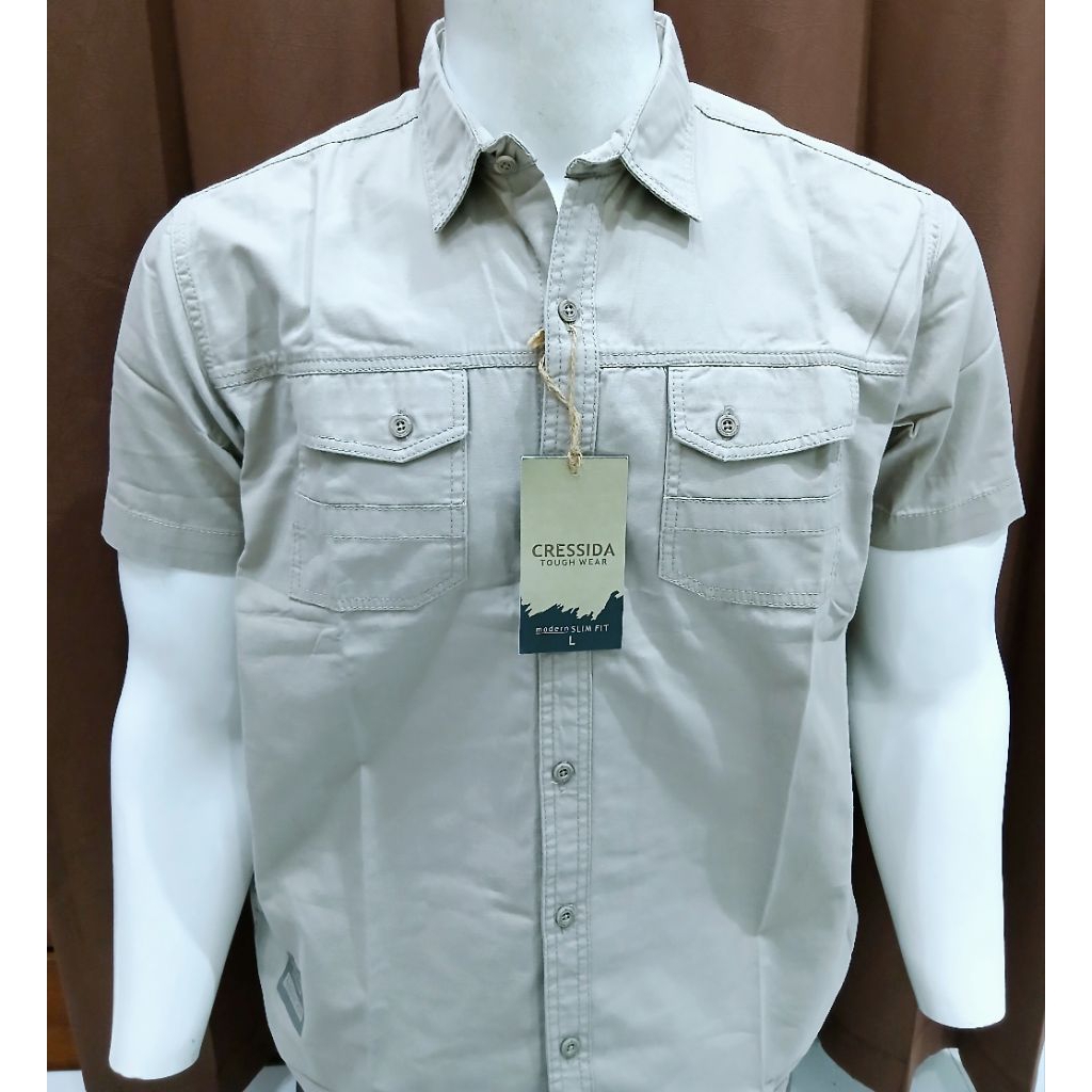 KEMEJA CRESSIDA LENGAN PENDEK SLIM FITT ORIGINAL