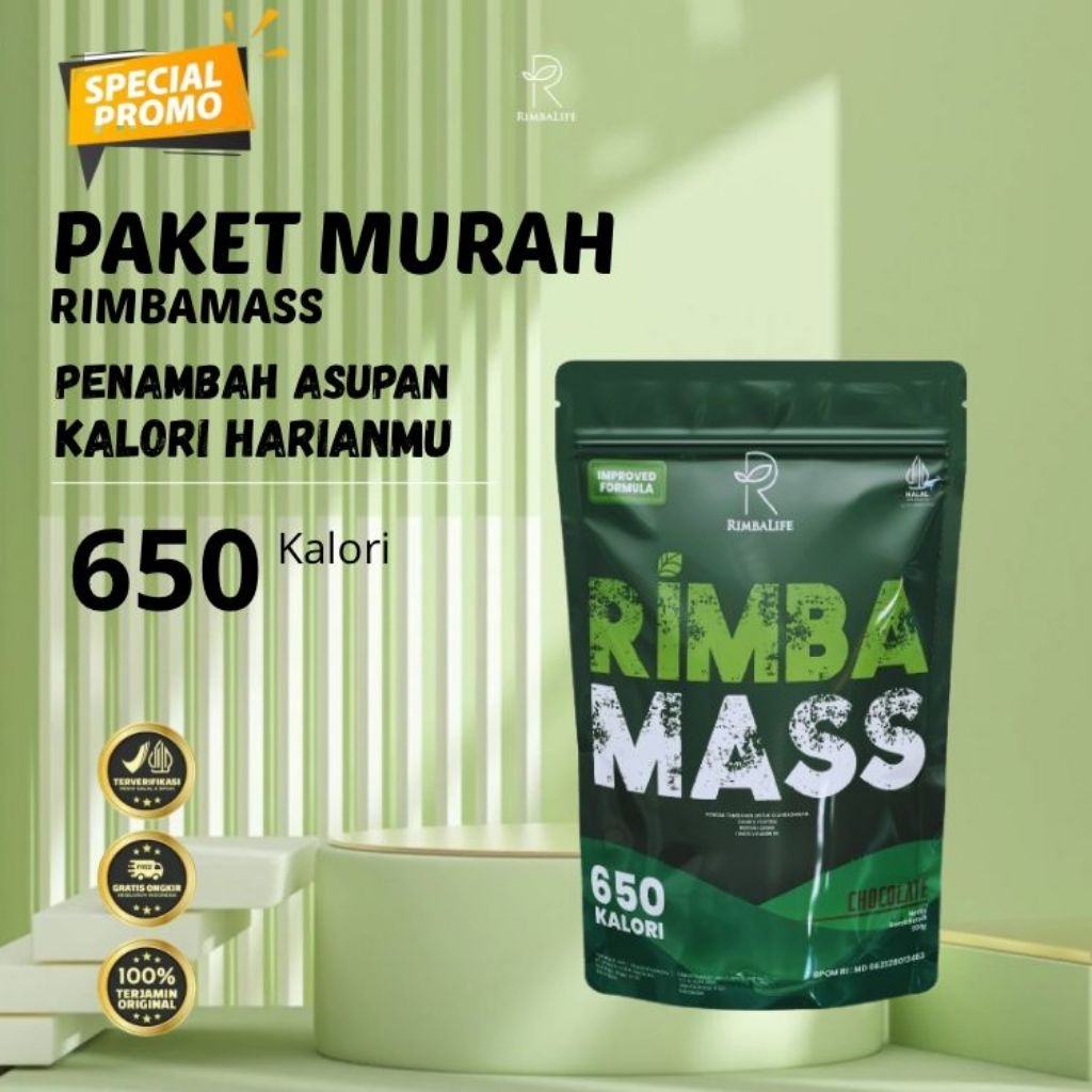 Rimbalife Rimbamass Susu Tinggi Protein Pembesar Massa Otot
