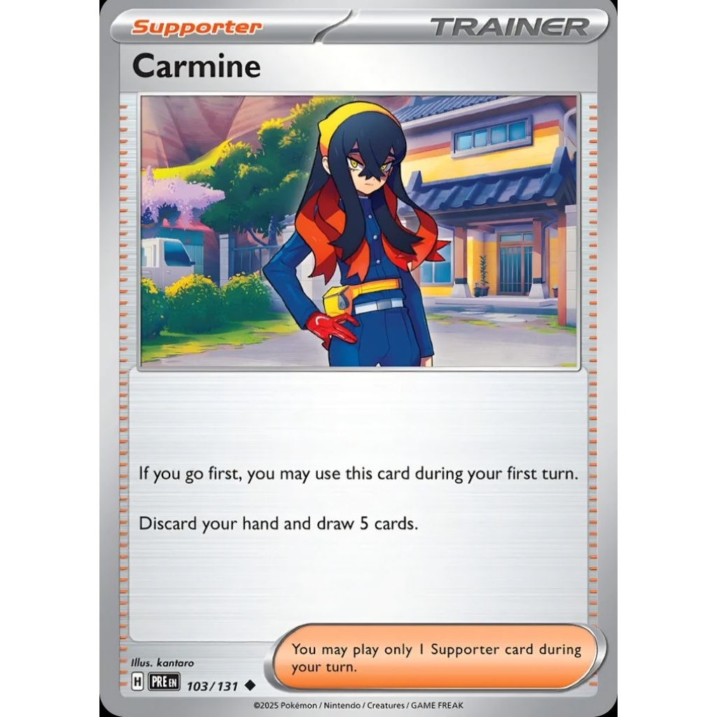 Tcg Pokemon Trainer Supporter Carmine PFL