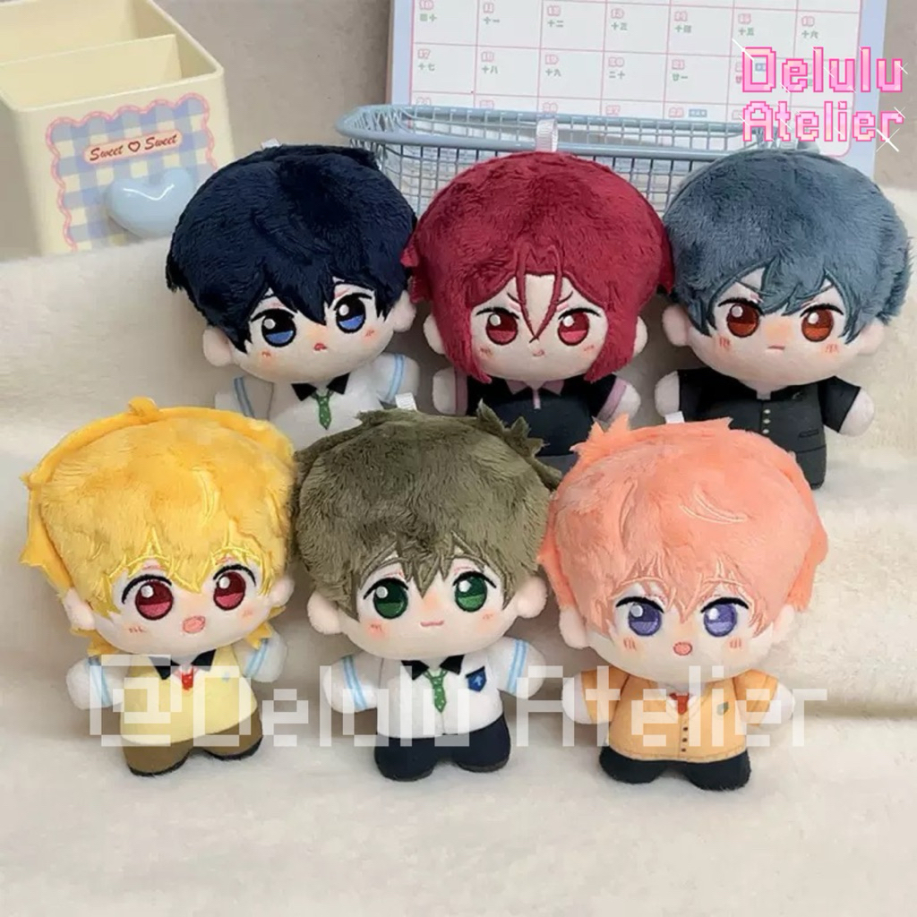 [READY STOCK] plushie doll 10cm free anime haruka nanase makoto tachibana nagisa hazuki ikuya kirish