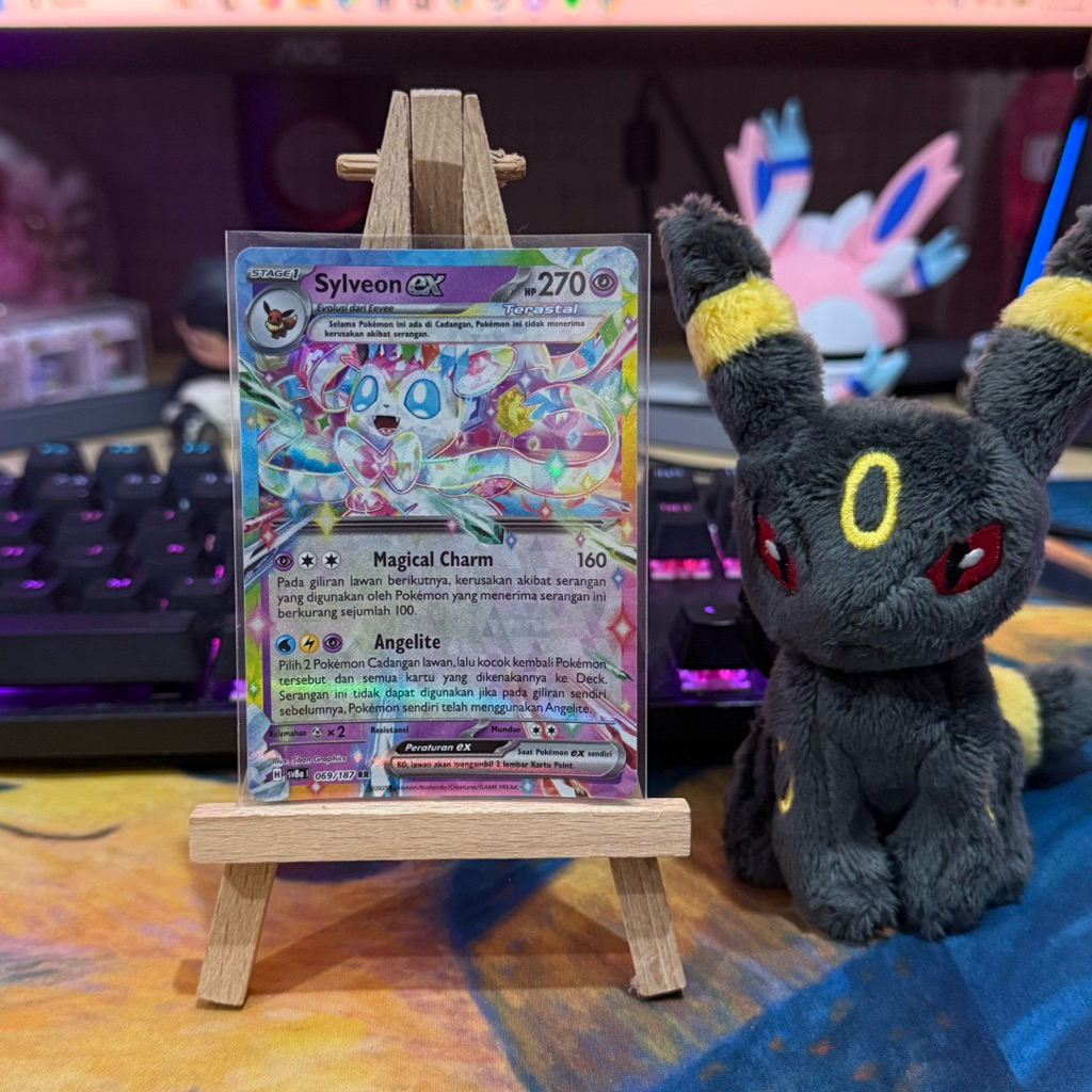 Pokemon Card Sylveon ex Terastal RR SV8a 069/187 Original