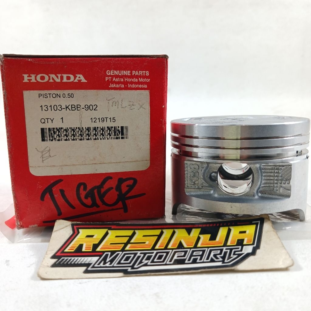 Piston Seher Honda Tiger KBB Oversize Os 50 Original AHM 13103-KBB-902