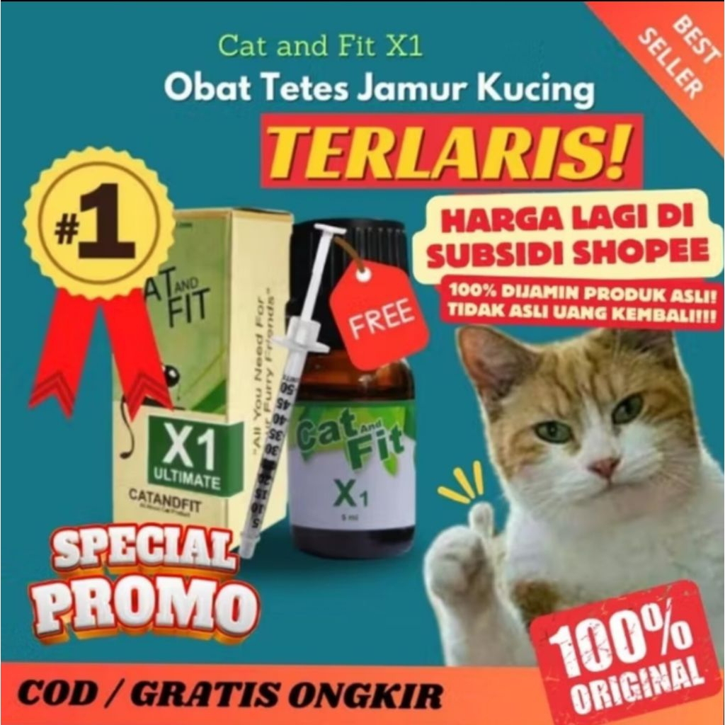 Obat Scabies Kucing X1 - Efektif, Praktis, Aman