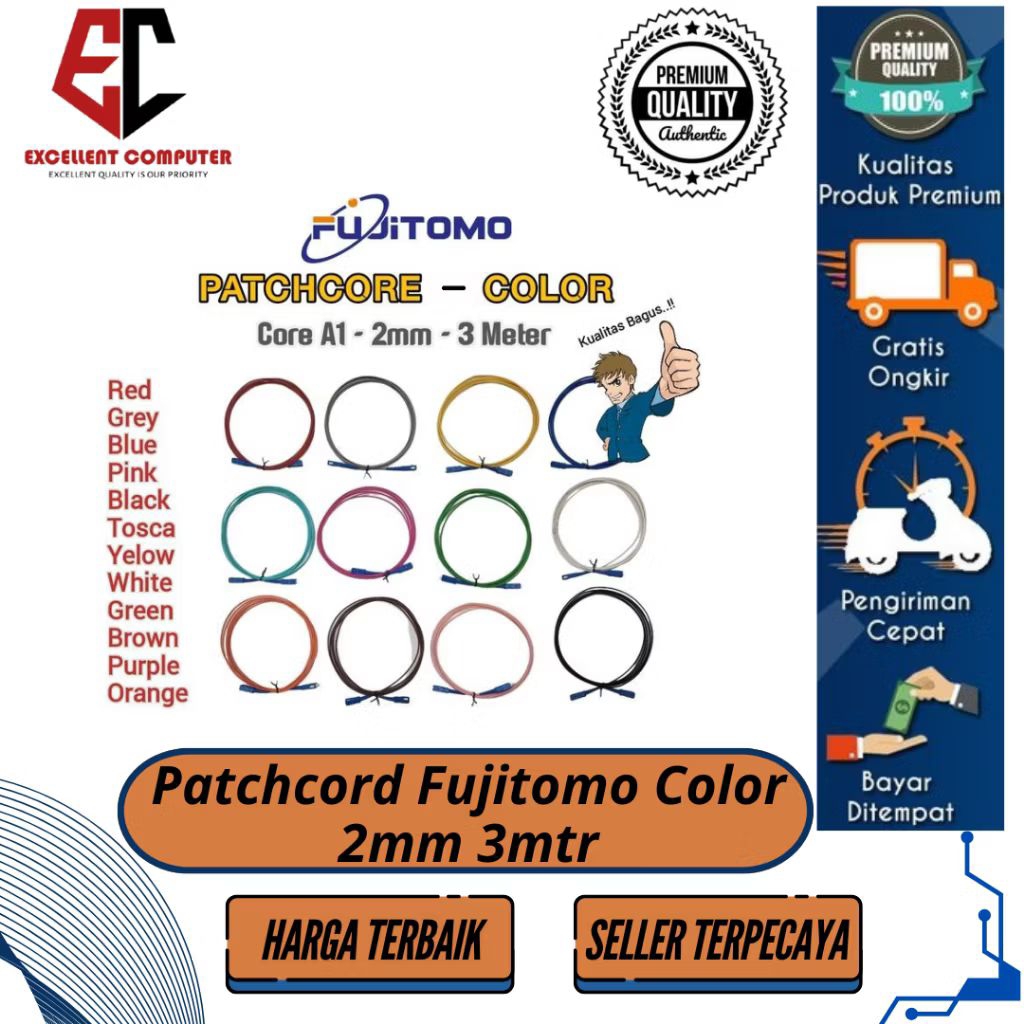 Patchcore - Patchcord FUJITOMO COLOR - Fujitomo - Fujitomo Color Patchcore