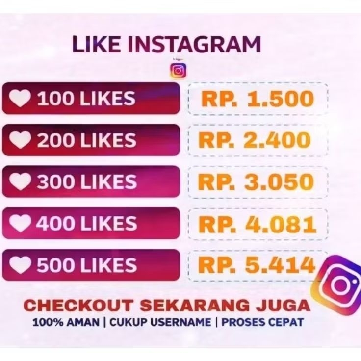 LIKE POSTINGAN INSTAGRAM / LIKE POSTINGAN IG / LIKE POSTINGAN AKTIF