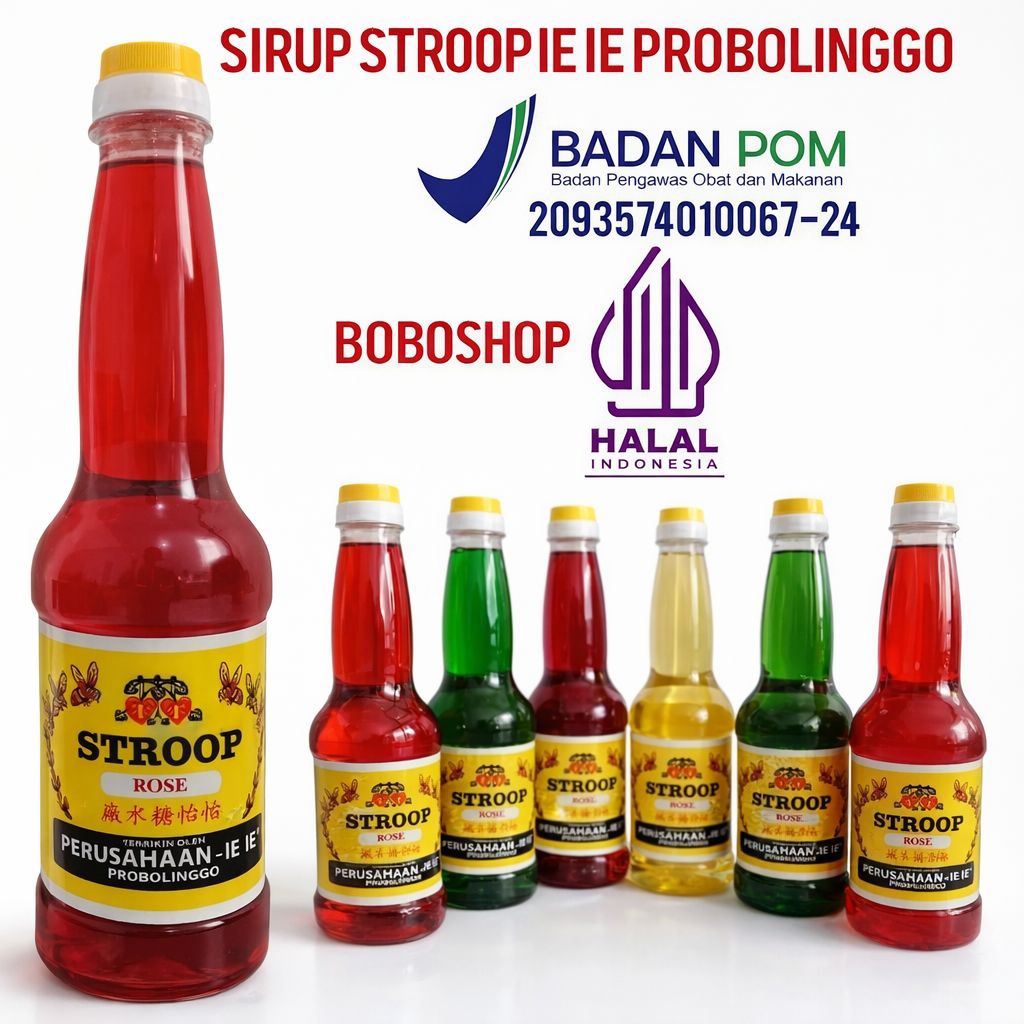 SIRUP STROOP FRAMBOZEN IE IE PROBOLINGGO ISI 600 ML