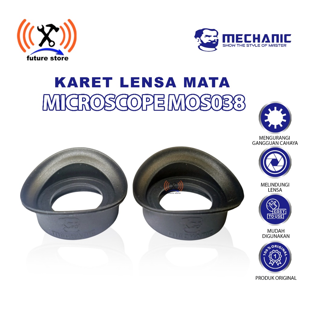 MECHANIC MOS038 KARET LENSA MICROSCOPE ORIGINAL - KARET OKULER MICROSCOPE MECHANIC MOS038 SEPASANG -