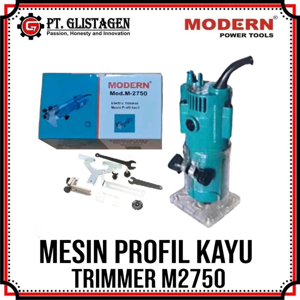 Modern M-2750 Mesin Wood Trimmer Profil Kayu 6 MM Trimer Profil Kayu Router Kecil M2750