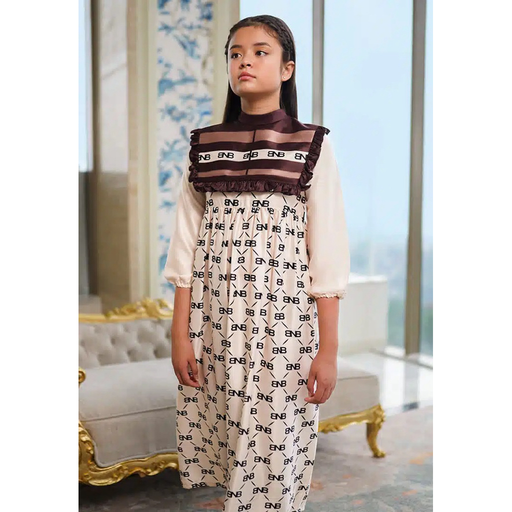 BNB Wilmore Cream Dress Anak size M PL VVGC
