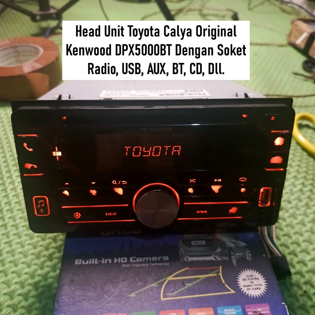 Head Unit Toyota Calya Original | Kenwood DPX5000BT | Radio Mobil Calya | Kondisi Bekas Normal.