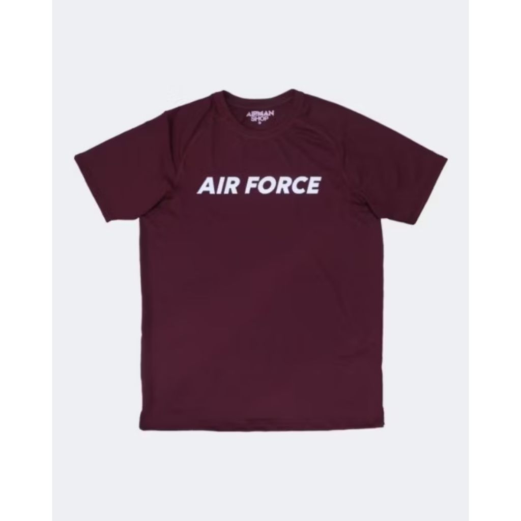 Air Force shirt/Kaos Air Force Maroon