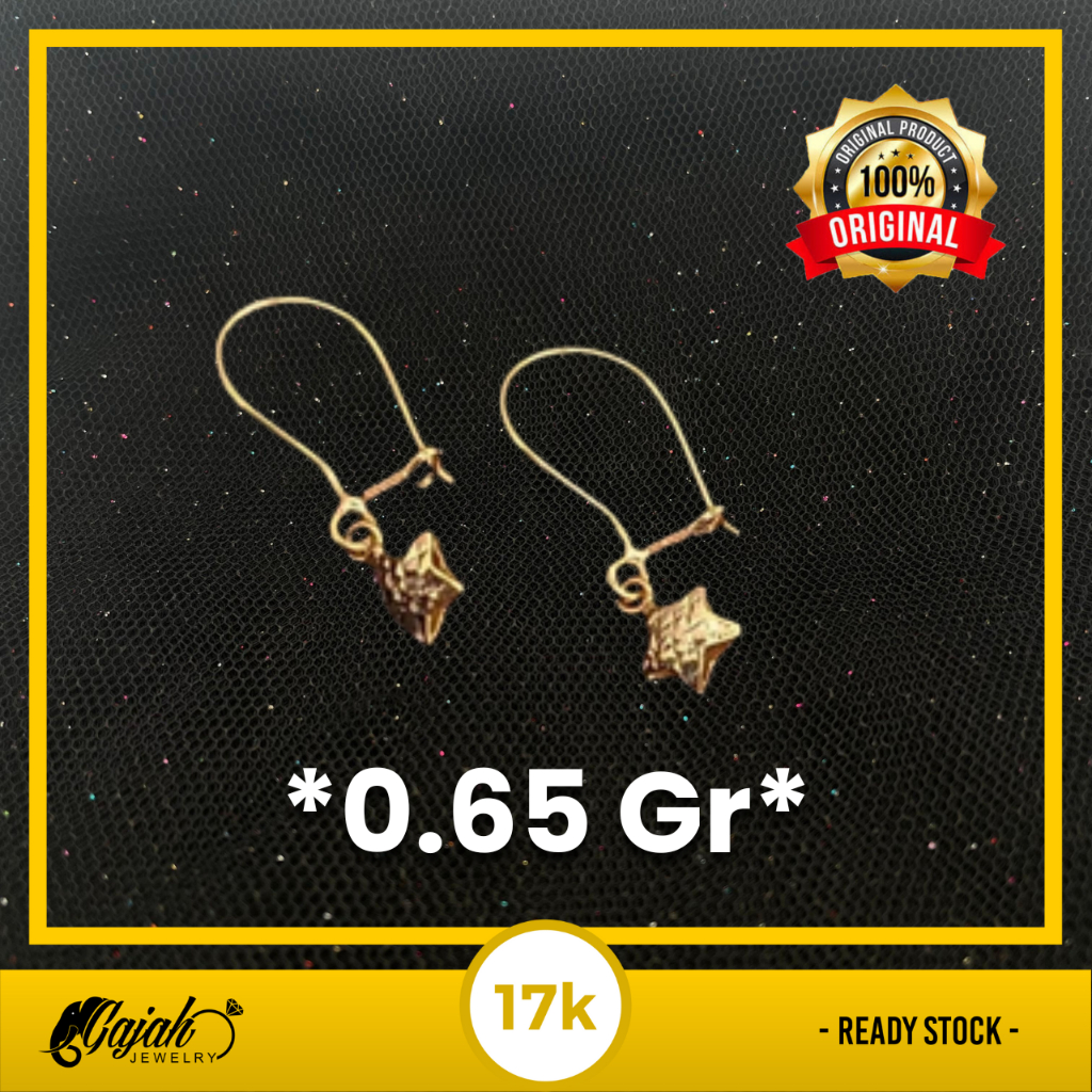 Anting Emas 17K - Toko Emas Gajah - 0.65 Gram 4744
