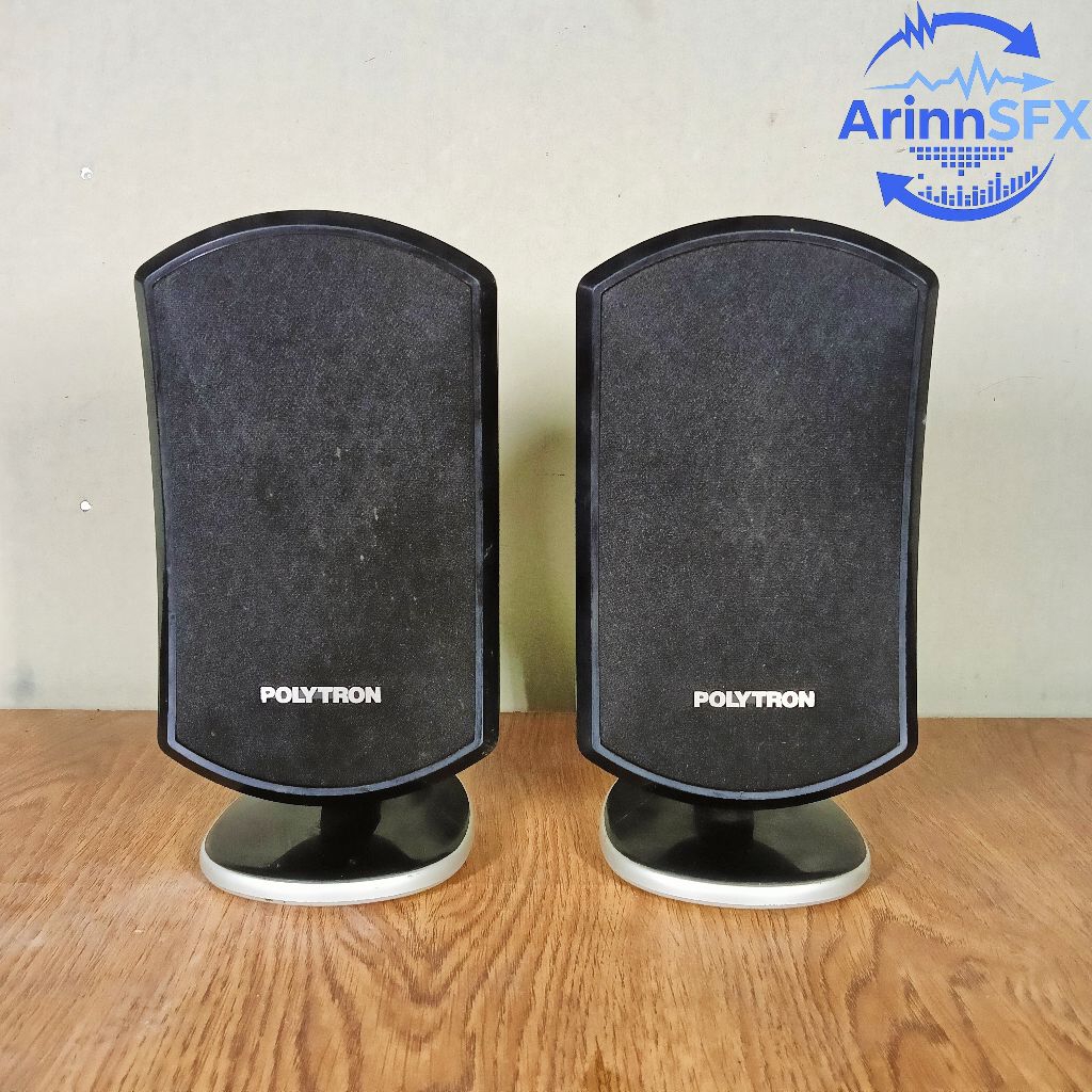 2pcs Pasif speaker Polytron 3 inch bekas normal ori