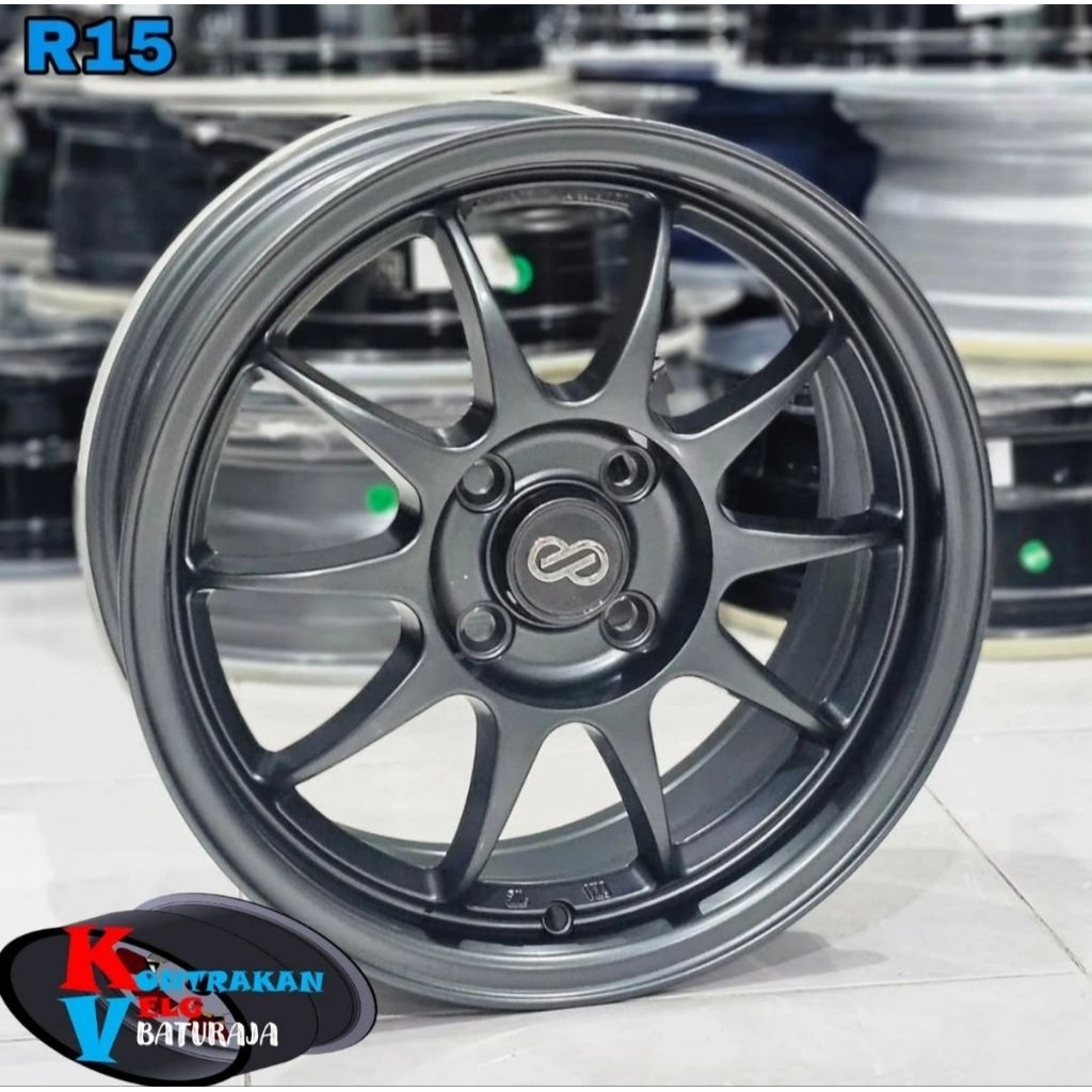 Velg Enkei Tarmac R15 4x100 ( AGYA AYLA CALYA SIGRA JAZZ YARIS BRIO AVANZA XENIA DLL)