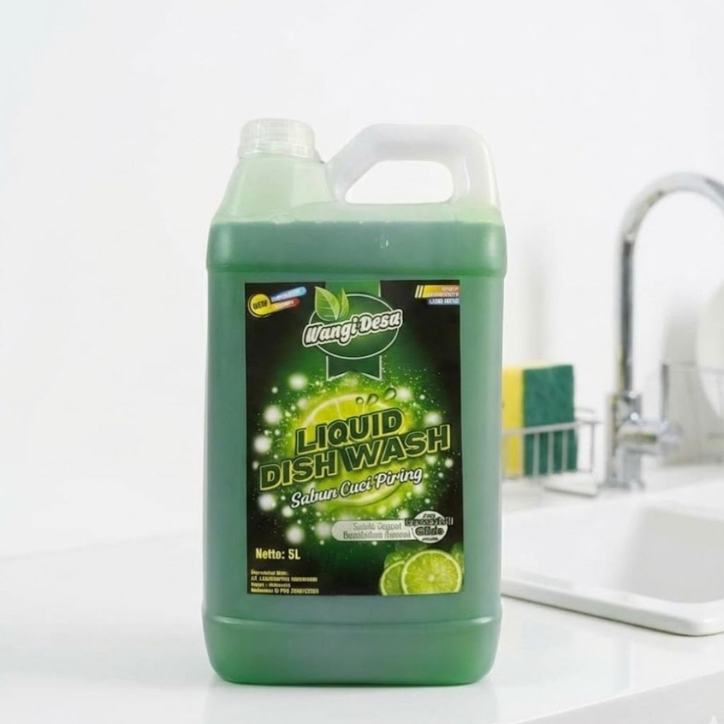 Sabun Cuci Piring 5 Liter Wangi Desa Jeruk Nipis | sabun cair angkat lemak wangi segar